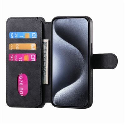 CASENEO MW-03 For iPhone 13 Pro Case Magnetic Detachable Wallet Leather Flip Phone Cover by The Case Factory