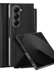 DUX DUCIS Bril Series For Samsung Galaxy Z Fold Special Edition Case Leather Stand Phone Cover with Pen Holder Black Samsung Galaxy Z Fold Special Edition by The Case Factory