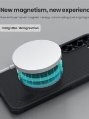 NILLKIN Frosted Shield Pro for Samsung Galaxy S25 Case Compatible with MagSafe PC-TPU Phone Cover by The Case Factory