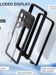 REDPEPPER For Samsung Galaxy S25 Ultra IP68 Waterproof Magnetic Case Clear Phone Cover by The Case Factory