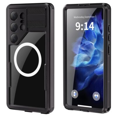 REDPEPPER For Samsung Galaxy S25 Ultra IP68 Waterproof Magnetic Case Clear Phone Cover by The Case Factory