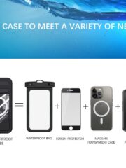 REDPEPPER For Samsung Galaxy S25 IP68 Waterproof Magnetic Case Clear Phone Cover by The Case Factory