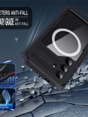 REDPEPPER For Samsung Galaxy S25 IP68 Waterproof Magnetic Case Clear Phone Cover by The Case Factory