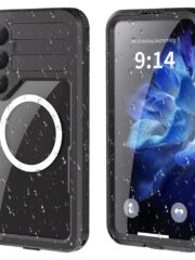 REDPEPPER For Samsung Galaxy S25+ IP68 Waterproof Magnetic Case Clear Phone Cover Black Samsung Galaxy S25+ by The Case Factory