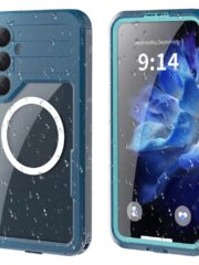 REDPEPPER For Samsung Galaxy S25+ IP68 Waterproof Magnetic Case Clear Phone Cover Lake Blue Cyan Samsung Galaxy S25+ by The Case Factory