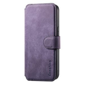 CASENEO MW-03 For iPhone 15 Plus Case Magnetic Detachable Wallet Leather Flip Phone Cover by The Case Factory