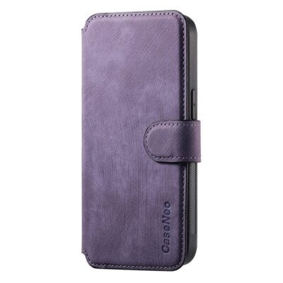 CASENEO MW-03 For iPhone 15 Plus Case Magnetic Detachable Wallet Leather Flip Phone Cover by The Case Factory