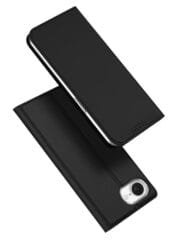 DUX DUCIS Skin Pro Series For iPhone 16e Case Leather Stand Cover Card Holder Black iPhone 16e by The Case Factory