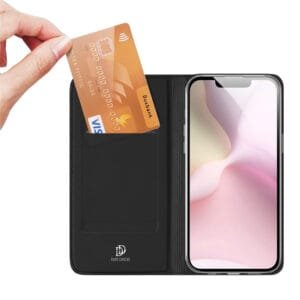 DUX DUCIS Skin Pro Series For iPhone 16e Case Leather Stand Cover Card Holder by The Case Factory