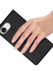 DUX DUCIS Skin Pro Series For iPhone 16e Case Leather Stand Cover Card Holder by The Case Factory