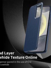 Flip Leather Case For Samsung Galaxy S23 Ultra / S23 Series with Smart View Window and Card Slot Phone Cover by The Case Factory