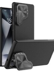 NILLKIN Camshield Prop Series for Samsung Galaxy S25 Ultra Case Slide Camera Protection PC-TPU Phone Cover Black Samsung Galaxy S25 Ultra by The Case Factory
