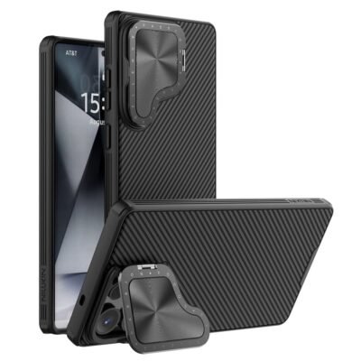 NILLKIN Camshield Prop Magnetic Series for Samsung Galaxy S25 Ultra Case Compatible with MagSafe PC-TPU Phone Cover with Camera Cover Black Samsung Galaxy S25 Ultra by The Case Factory