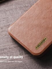 NILLKIN Qin Pro Series for Samsung Galaxy S25+ Case with Card Slots Leather Phone Cover by The Case Factory
