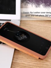 NILLKIN Qin Pro Series for Samsung Galaxy S25+ Case with Card Slots Leather Phone Cover by The Case Factory
