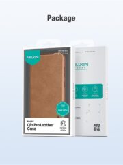 NILLKIN Qin Pro Series for Samsung Galaxy S25+ Case with Card Slots Leather Phone Cover by The Case Factory