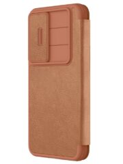 NILLKIN Qin Pro Series for Samsung Galaxy S25+ Case with Card Slots Leather Phone Cover by The Case Factory