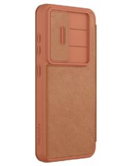 NILLKIN Qin Pro Series for Samsung Galaxy S25+ Case with Card Slots Leather Phone Cover by The Case Factory