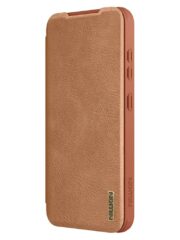 NILLKIN Qin Pro Series for Samsung Galaxy S25+ Case with Card Slots Leather Phone Cover by The Case Factory