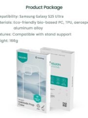 NILLKIN Iceblade CamProp For Samsung Galaxy S25 Ultra Case Lens Cover Kickstand PC-TPU Phone Cover by The Case Factory