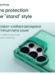 NILLKIN Iceblade CamProp For Samsung Galaxy S25 Ultra Case Lens Frame Kickstand PC-TPU Phone Cover by The Case Factory