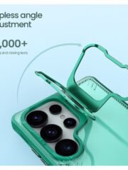 NILLKIN Iceblade CamProp For Samsung Galaxy S25 Ultra Case Lens Frame Kickstand PC-TPU Phone Cover by The Case Factory