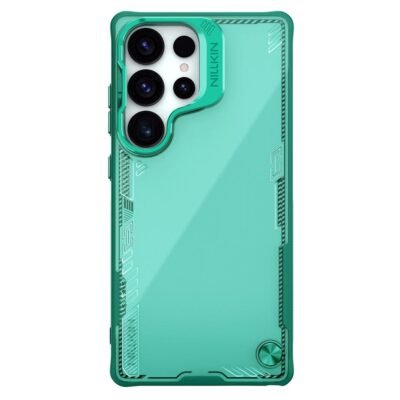 NILLKIN Iceblade CamProp For Samsung Galaxy S25 Ultra Case Lens Frame Kickstand PC-TPU Phone Cover by The Case Factory