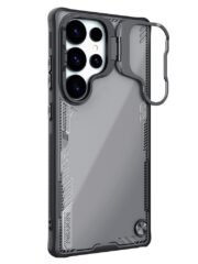 NILLKIN Iceblade CamProp For Samsung Galaxy S25 Ultra Case Lens Frame Kickstand PC-TPU Phone Cover Black Samsung Galaxy S25 Ultra by The Case Factory