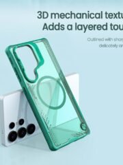 NILLKIN Iceblade CamProp For Samsung Galaxy S25 Ultra Case Compatible with MagSafe Lens Frame Kickstand PC-TPU Phone Cover by The Case Factory