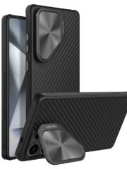 NILLKIN For Samsung Galaxy S25 Ultra Case Compatible with MagSafe TPU - Aramid Fiber Lens Cover Kickstand Phone Cover As Shown Samsung Galaxy S25 Ultra by The Case Factory