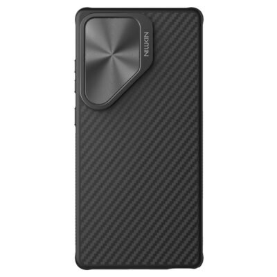 NILLKIN For Samsung Galaxy S25 Ultra Case Compatible with MagSafe TPU - Aramid Fiber Lens Cover Kickstand Phone Cover by The Case Factory