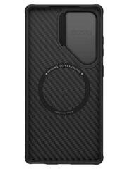 NILLKIN For Samsung Galaxy S25 Ultra Case Compatible with MagSafe TPU - Aramid Fiber Lens Cover Kickstand Phone Cover by The Case Factory