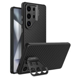 NILLKIN For Samsung Galaxy S25 Ultra Case Compatible with MagSafe TPU - Aramid Fiber Lens Kickstand Phone Cover Precision Cutout As Shown Samsung Galaxy S25 Ultra by The Case Factory