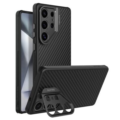 NILLKIN For Samsung Galaxy S25 Ultra Case Compatible with MagSafe TPU - Aramid Fiber Lens Kickstand Phone Cover Precision Cutout As Shown Samsung Galaxy S25 Ultra by The Case Factory