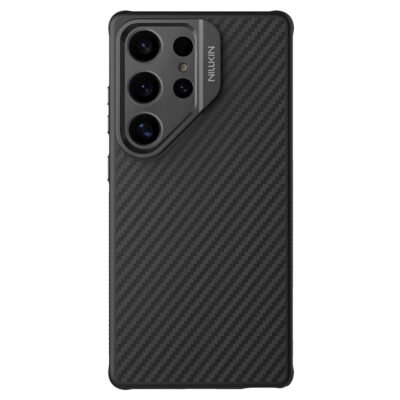 NILLKIN For Samsung Galaxy S25 Ultra Case Compatible with MagSafe TPU - Aramid Fiber Lens Kickstand Phone Cover Precision Cutout by The Case Factory
