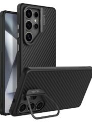 NILLKIN For Samsung Galaxy S25 Ultra Case Compatible with MagSafe TPU - Aramid Fiber Hollow Lens Kickstand Phone Cover As Shown Samsung Galaxy S25 Ultra by The Case Factory