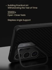 NILLKIN For Samsung Galaxy S25 Ultra Case Compatible with MagSafe TPU - Aramid Fiber Hollow Lens Kickstand Phone Cover by The Case Factory