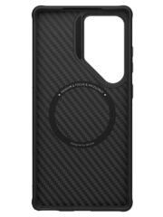 NILLKIN For Samsung Galaxy S25 Ultra Case Compatible with MagSafe TPU - Aramid Fiber Hollow Lens Kickstand Phone Cover by The Case Factory