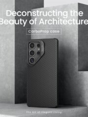 NILLKIN For Samsung Galaxy S25 Ultra Case Compatible with MagSafe TPU - Aramid Fiber Hollow Lens Kickstand Phone Cover by The Case Factory