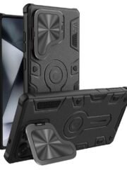 NILLKIN Camshield Armor Prop Case for Samsung Galaxy S25 Ultra Camera Lid PC-TPU Cover Compatible with MagSafe Black Samsung Galaxy S25 Ultra by The Case Factory