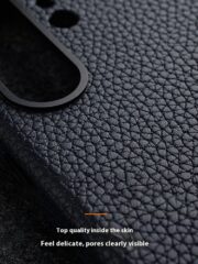 MELKCO For Samsung Galaxy S25 Ultra Case Genuine Cow Leather + PC Anti Drop Phone Back Cover by The Case Factory
