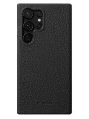 MELKCO For Samsung Galaxy S25 Ultra Case Premium Genuine Leather Open Edge Phone Cover Black Samsung Galaxy S25 Ultra by The Case Factory