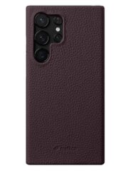 MELKCO For Samsung Galaxy S25 Ultra Case Premium Genuine Leather Open Edge Phone Cover Purple Samsung Galaxy S25 Ultra by The Case Factory