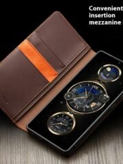 QIALINO For Samsung Galaxy S25 Ultra Case Wallet Flip Stand Genuine Leather Phone Cover by The Case Factory