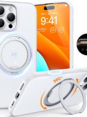 TORRAS Ostand O3 Fitness Series For iPhone 16 Pro Case Kickstand Phone Cover | Compatible with MagSafe White iPhone 16 Pro by The Case Factory