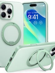 TORRAS Ostand O3 Fitness Series For iPhone 16 Pro Case Kickstand Phone Cover | Compatible with MagSafe Green iPhone 16 Pro by The Case Factory