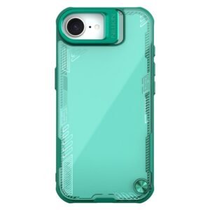 NILLKIN Iceblade CamProp For iPhone 16e Case Lens Frame Kickstand Phone Cover Green iPhone 16e by The Case Factory