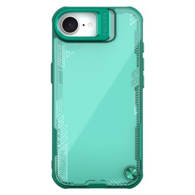 NILLKIN Iceblade CamProp For iPhone 16e Case Lens Frame Kickstand Phone Cover Green iPhone 16e by The Case Factory