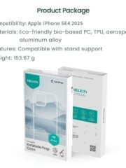 NILLKIN Iceblade CamProp For iPhone 16e Case Lens Frame Kickstand Phone Cover by The Case Factory