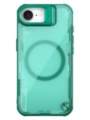 NILLKIN Iceblade CamProp For iPhone 16e Case Lens Frame Kickstand Phone Cover | Compatible with MagSafe Green iPhone 16e by The Case Factory